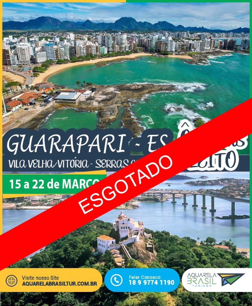 GUARAPARI – VILA VELHA – VITÓRIA e muito mais – Aquarela Brasil Turismo